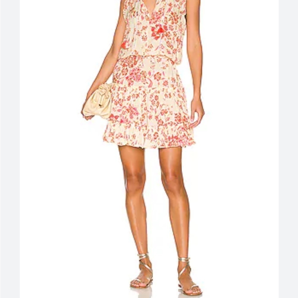 Designer Poupette St Barth Clara Mini Dress Yellow | Resort Boho Chic S - Picture 4 of 13